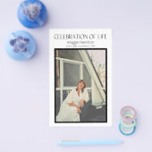 Schwarze Beerdigung - Feier zum Lebensprogramm Flyer (Einzeln)