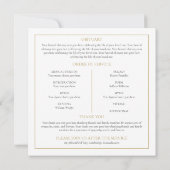 Schwarze Beerdigung - Gedenkordnung des Dienstprog (Rückseite)