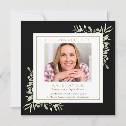 Schwarze Beerdigung - Gedenkordnung des Dienstprog (Vorderseite)