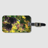 Schwarze Beeren Gepäckanhänger (Vorderseite (Horizontal))