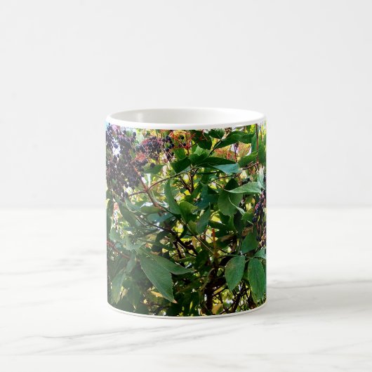 Schwarze Beeren Kaffeetasse (Mittel)