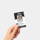 Schwarze benutzerdefinierte Employee Security Id,  Ausweis (Handheld)