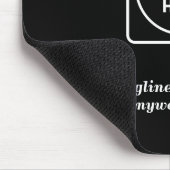 Schwarze benutzerdefinierte Firmenlogo-Mauspad Mousepad (Ecke)