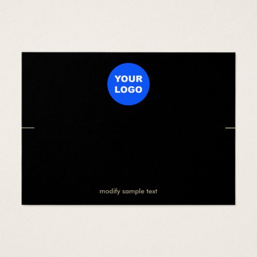 Schwarze benutzerdefinierte Logo-Anzeigetafel hinz (Vorderseite)