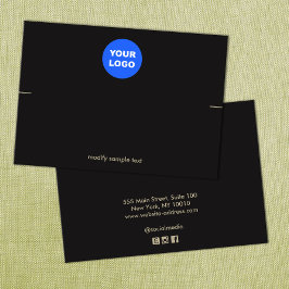 Schwarze benutzerdefinierte Logo-Anzeigetafel hinz