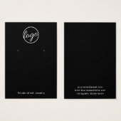 Schwarze, benutzerdefinierte Logo-Handmade-Holding (Vorne & Hinten)