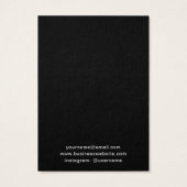 Schwarze, benutzerdefinierte Logo-Handmade-Holding (Rückseite)