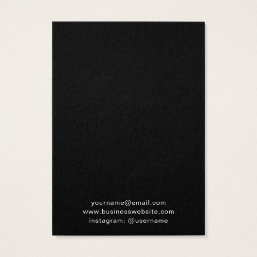 Schwarze, benutzerdefinierte Logo-Handmade-Holding (Rückseite)