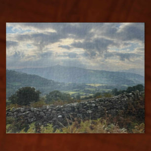 Schwarze Berge, Brecon Beacons, Wales Landschaft Puzzle