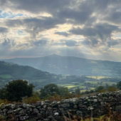 Schwarze Berge, Brecon Beacons, Wales Landschaft Puzzle