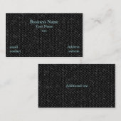 Schwarze Beschaffenheits-Visitenkarte Visitenkarte (Vorne/Hinten)