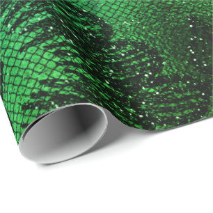 Schwarze bezaubernde Blumenspitze-tropisches Geschenkpapier