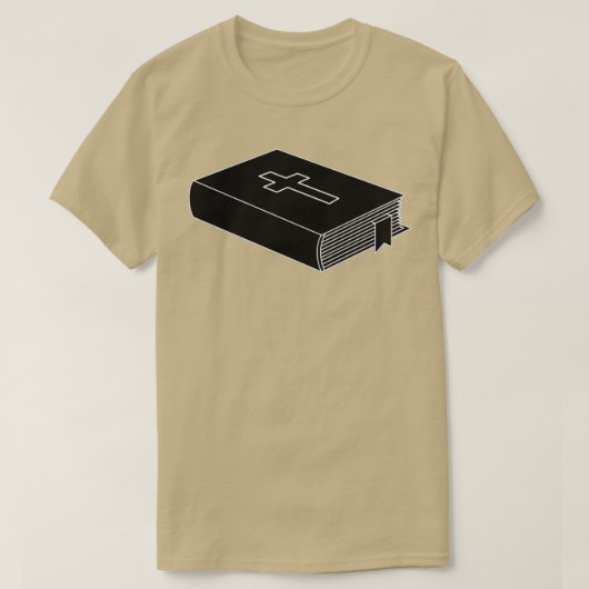 Schwarze Bibel T-Shirt (Design vorne)