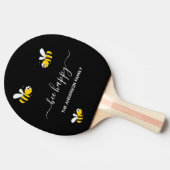Schwarze Bienen glückliche Hummeln Sommerspass Fam Tischtennis Schläger (Seitenansicht)