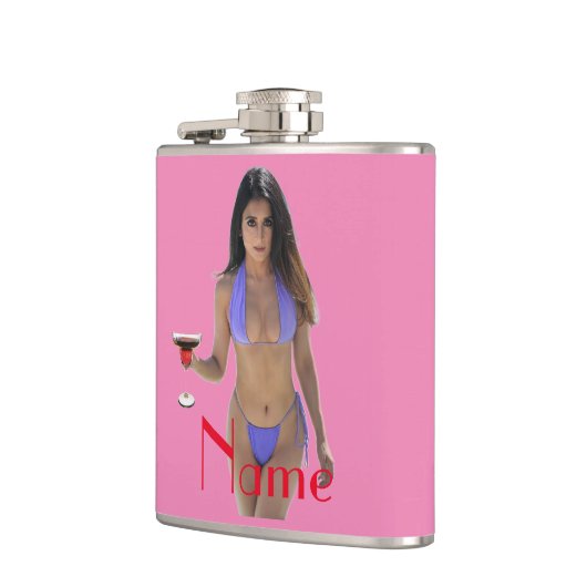 Schwarze Bikini Schönheit Thunder_Cove Flachmann (Links)