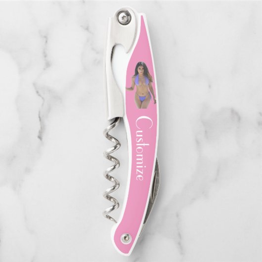 Schwarze Bikini Schönheit Thunder_Cove Kellnermesser (Vorderseite)