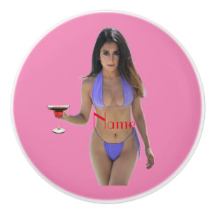 Schwarze Bikini Schönheit Thunder_Cove Keramikknauf