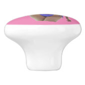 Schwarze Bikini Schönheit Thunder_Cove Keramikknauf (Seitenansicht)