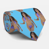 Schwarze Bikini Schönheit Thunder_Cove Krawatte (Gerollt)