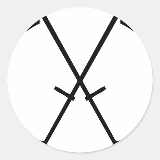 schwarze Bildkopie Runder Aufkleber (Vorderseite)