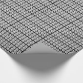 Schwarze Bingo-Karten Geschenkpapier (Ecke)