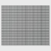 Schwarze Bingo-Karten Geschenkpapier (Flach)