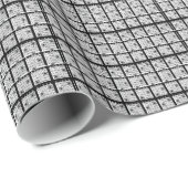 Schwarze Bingo-Karten Geschenkpapier (Rolleneckpunkt)