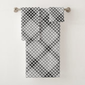 Schwarze bis graue Bälle oder Löcher, quadratisch Badhandtuch Set (Insitu)