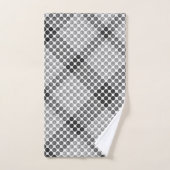 Schwarze bis graue Bälle oder Löcher, quadratisch  Badhandtuch Set (Handtuch)