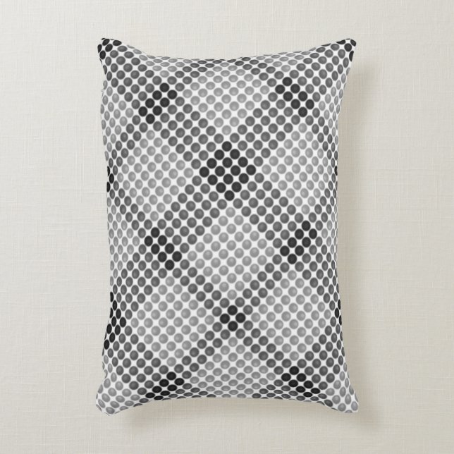 Schwarze bis graue Bälle oder Löcher, quadratisch  Dekokissen (Vorderseite(Vertikal))