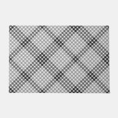 Schwarze bis graue Bälle oder Löcher, quadratisch Fußmatte (Vorderseite)