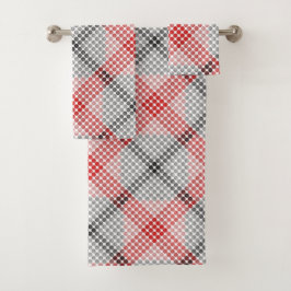 Schwarze bis rote Kugeln oder Löcher, die seltsame Badhandtuch Set