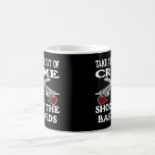 Schwarze Biss-heraus Verbrechen-bastard Kaffeetasse (Mittel)