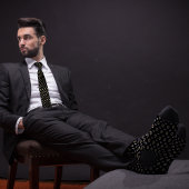 Schwarze Bitcoin Ethereum Krypto-Symbole Krawatte