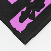 Schwarze Blanket farbenfrohe helle Kunstnamen oder Fleecedecke (Ecke)