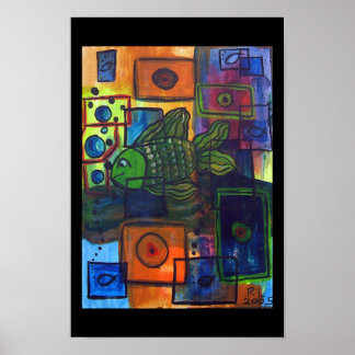 schwarze Blasen Poster