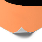 Schwarze Blasen und Linien auf "peach fuzz" Hinter Poster (Ecke)