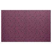Schwarze Blätter auf Cranberry Stoff (Fat Quarter (45,7 x 55,9 cm))
