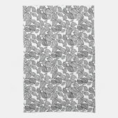 Schwarze Blätter Weiße Küchentücher (Vertikal)