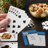 Schwarze, blaue, graue Spielkarten (In Situ)