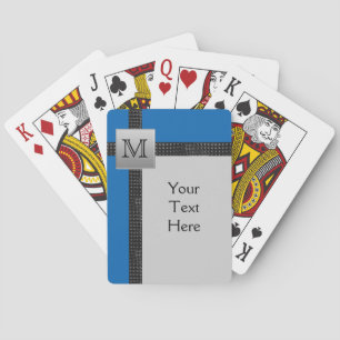 Schwarze, blaue, graue Spielkarten