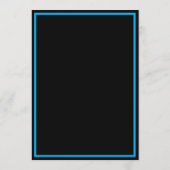 Schwarze blaue klassische Abschluss-Save-the-Date- Save The Date (Rückseite)