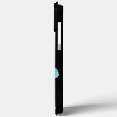 Schwarze Blaue Monarchschmetterlinge Case-Mate iPhone Hülle (Rückseite / Links)