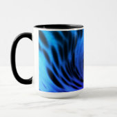 Schwarze blaue Tasse (Links)