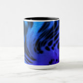 Schwarze blaue Tasse (Zentrum)