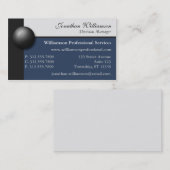 Schwarze blaue und elfenbeinfarbene visitenkarte (Vorne/Hinten)