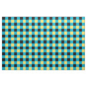 Schwarze, blaue und gelbe Schachbrettmuster Stoff (Yard (91,4 cm))