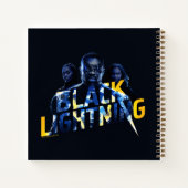 Schwarze Blitzhelden Graphic Notizblock (Rückseite)