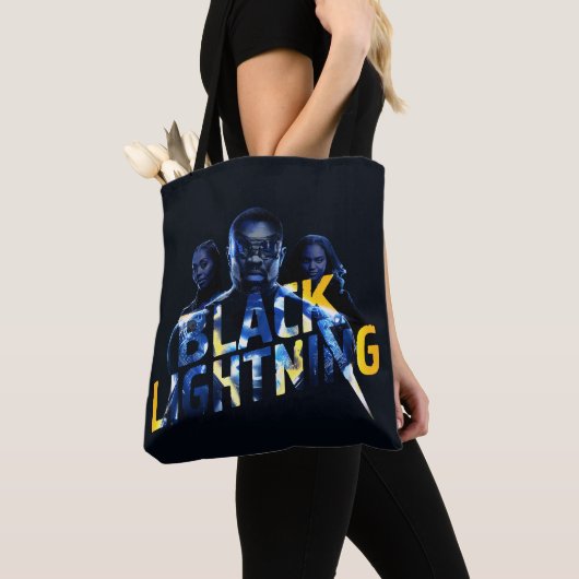 Schwarze Blitzhelden Graphic Tasche (Von Nahem)