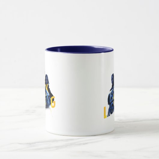 Schwarze Blitzhelden Graphic Tasse (Zentrum)
